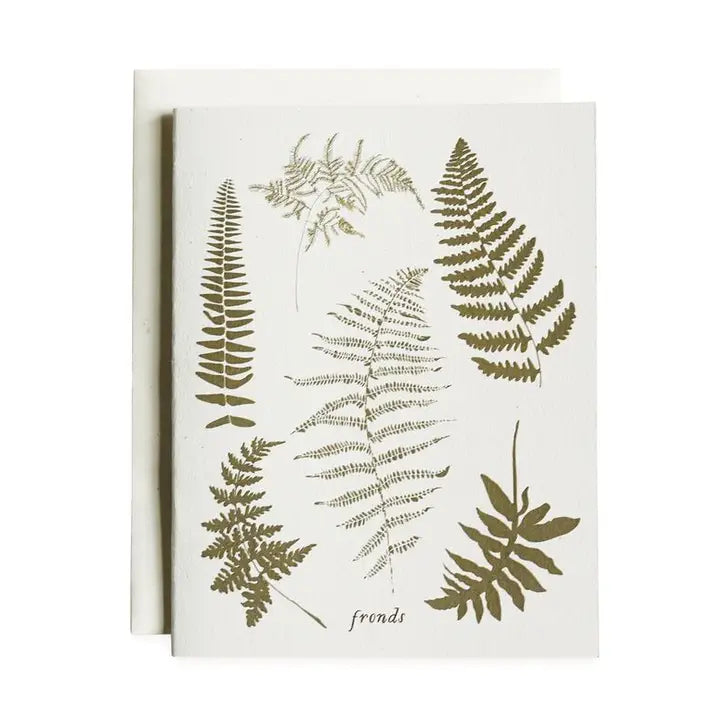 June & December | Fronds Blank Greeting Card