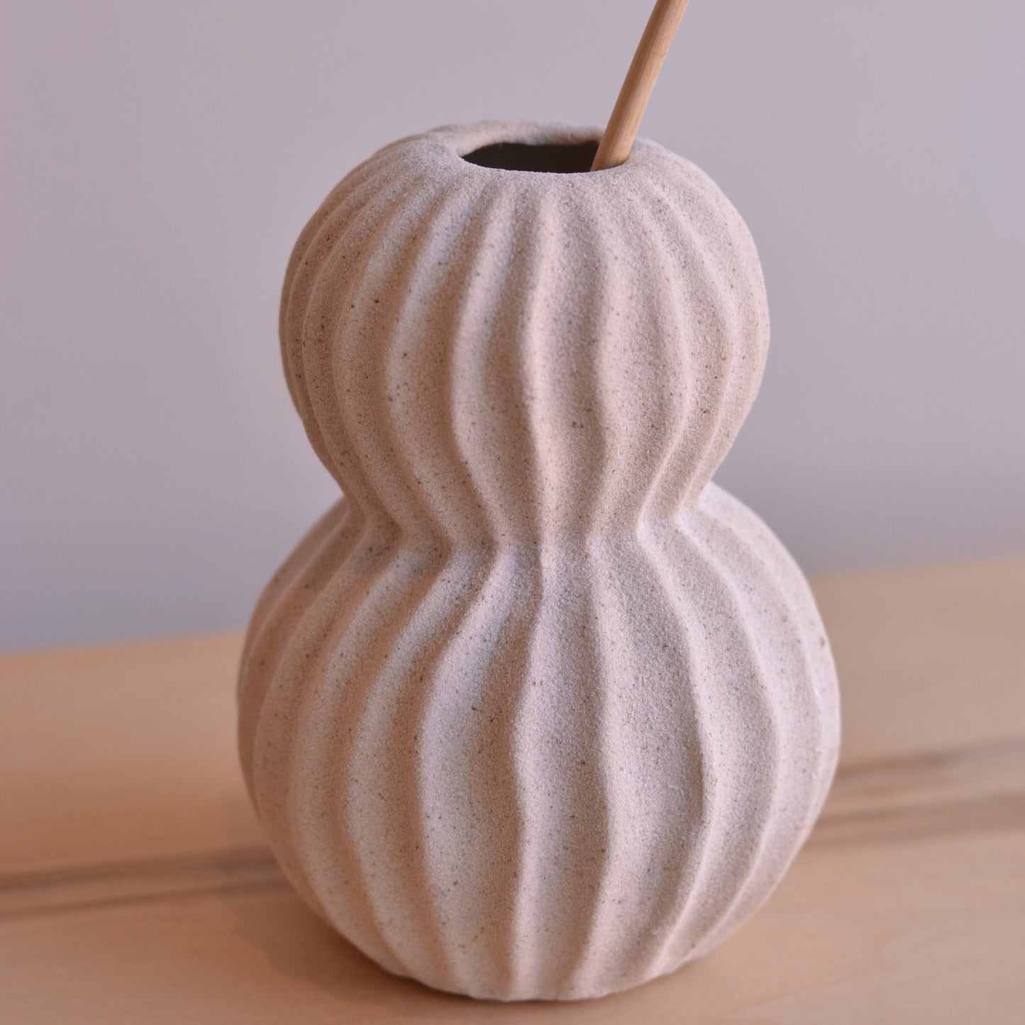 Dune Vases | Ridged Gourd Shaped Bud Vase