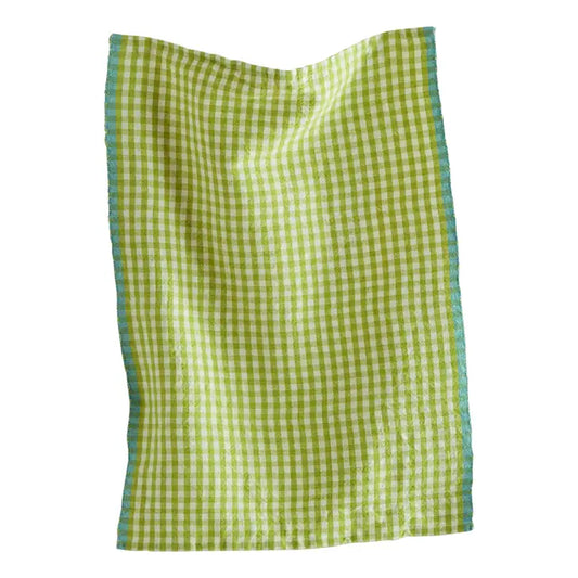 Tag | Cotton Check Dishtowel, Green Apple