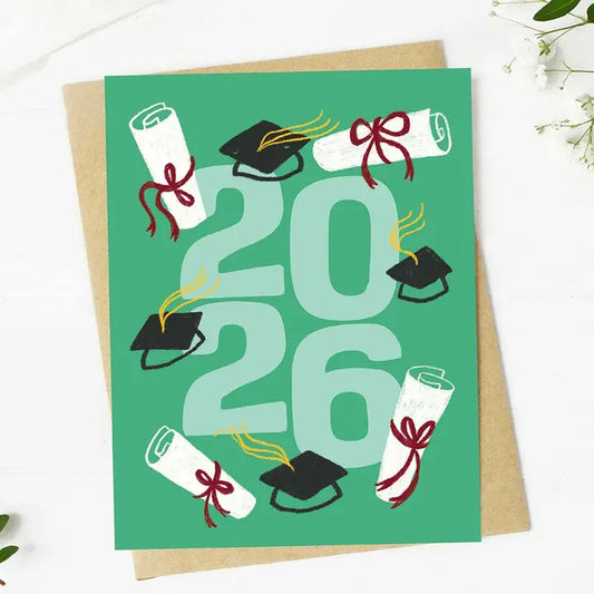 Big Moods  | Green Diploma Graduation Card