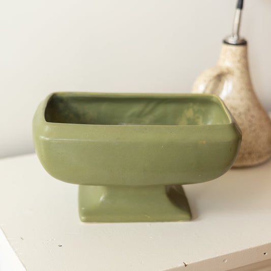 Matte Green Footed Planted in Rectangle Shape