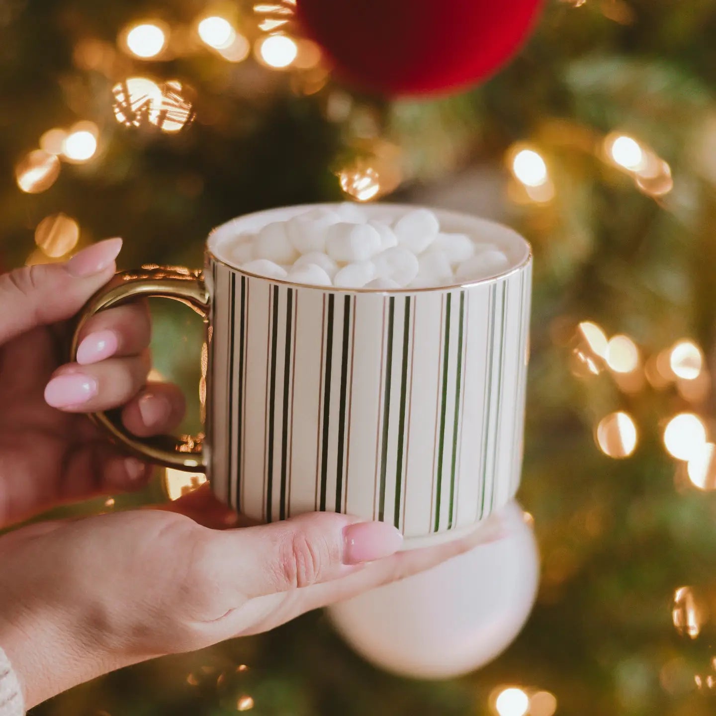 Sweet Water Decor | Green Stripe Coffee Mug