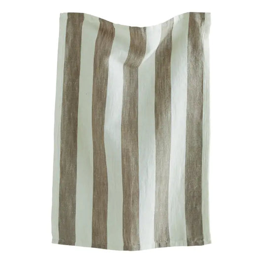Tag | Cotton Wide Stripe Dishtowel, Grey