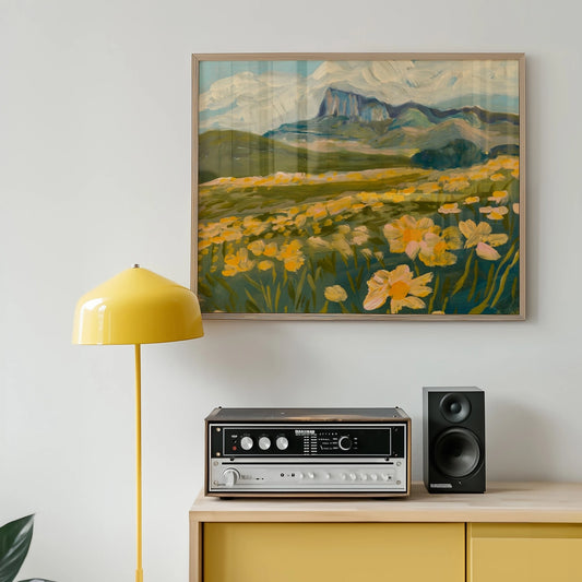 El Baker Art | Guadalupe Mountain National Park Wildflower Print, 8 X 10