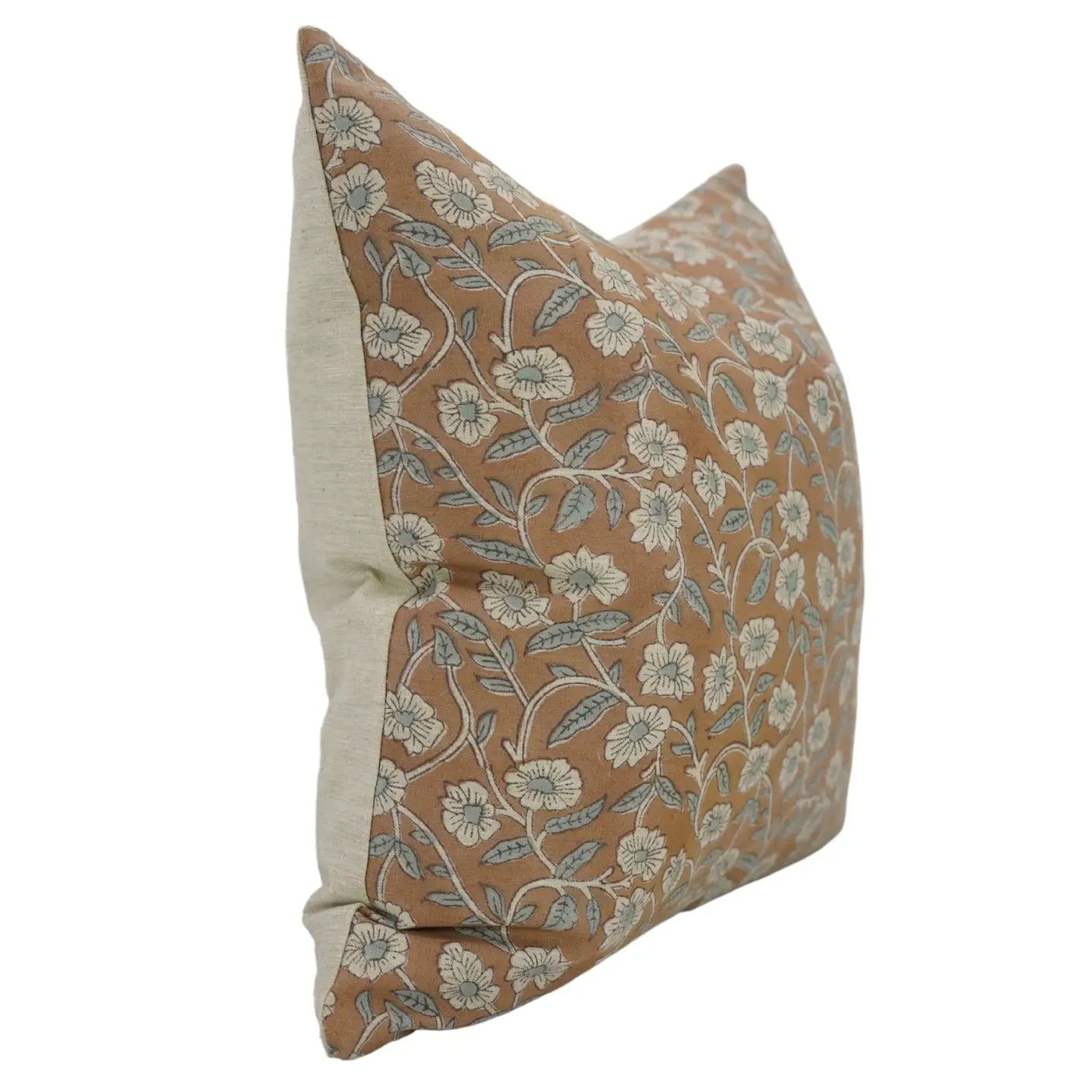 Dune Pillows | Artistic Block Print Pillow, Haridwar Pattern, 16”