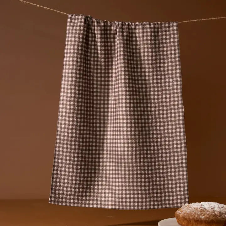 Geometry | Hearth Check Tea Towel