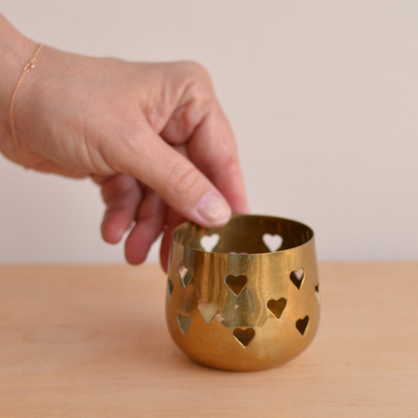Small Brass Tealight Holder