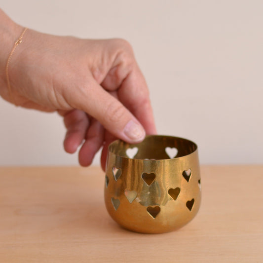 Small Brass Tealight Holder