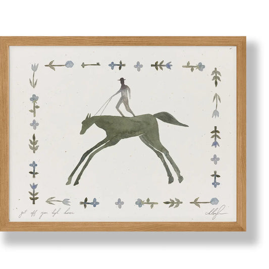 Cocoshalom | Get Off Your High Horse, 8.5 x 11 Print