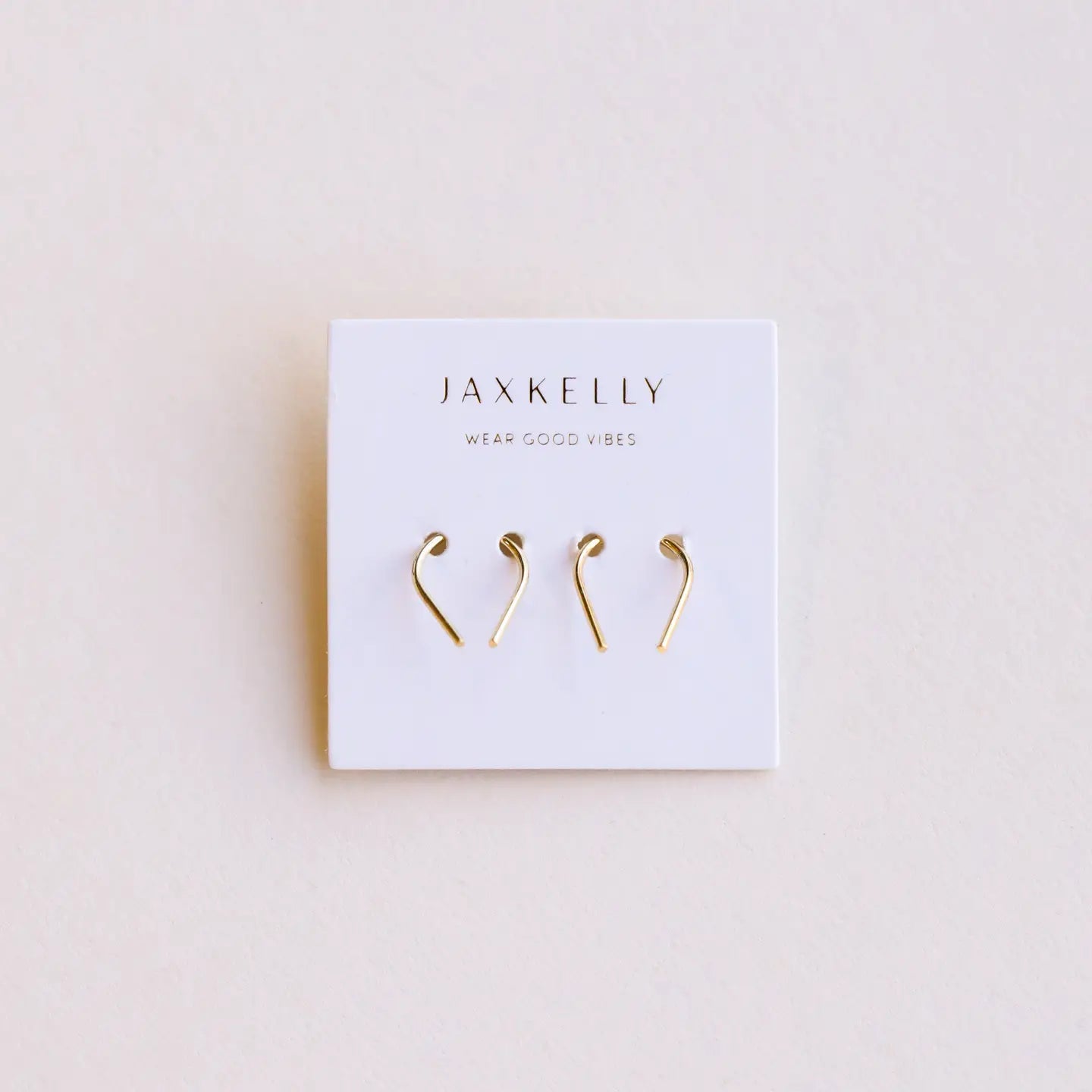 Jax Kelly |  Minimalist Horseshoe Gold Earrings