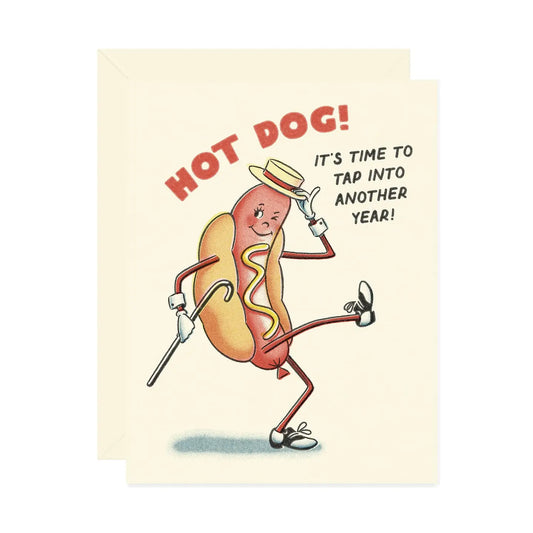 Wallflower Paper & Party | Hot Dog Tap Dance Birthday Card