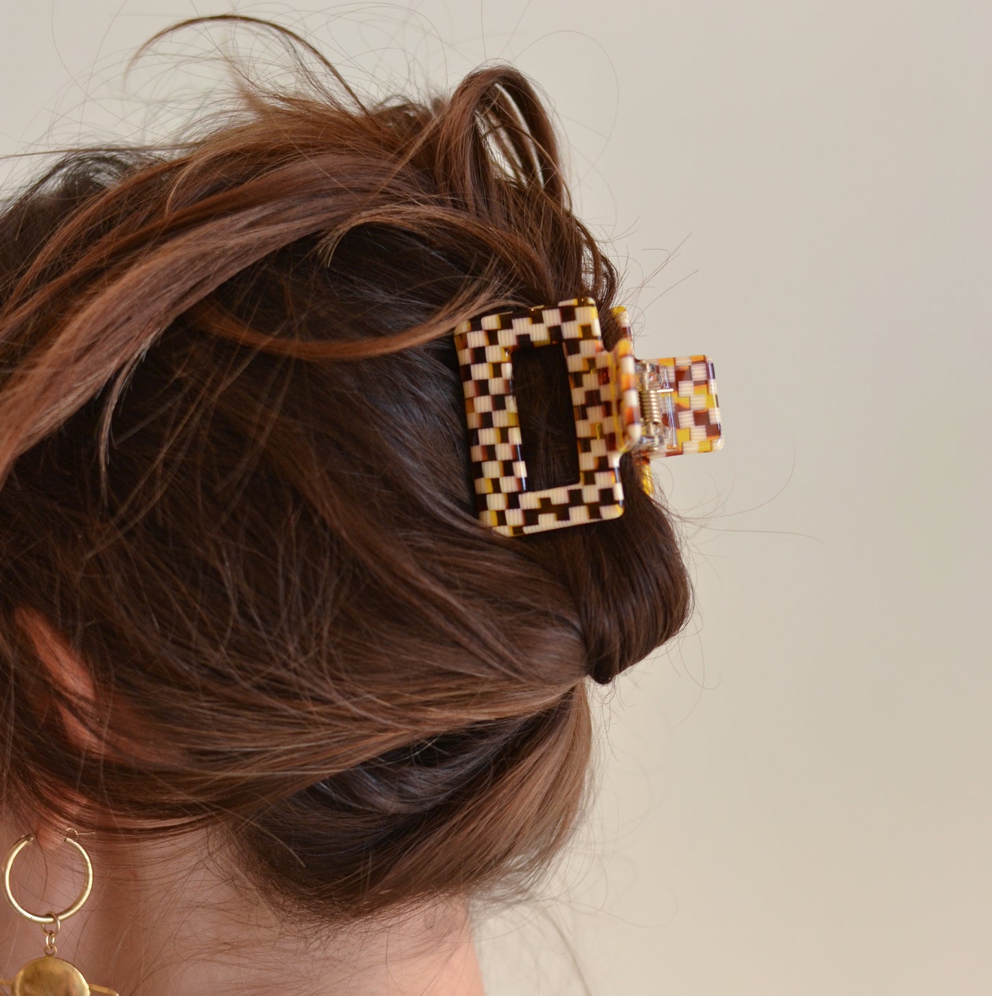 Love Lina | Camila 2in Jelly Hair Clip, Brown Jelly