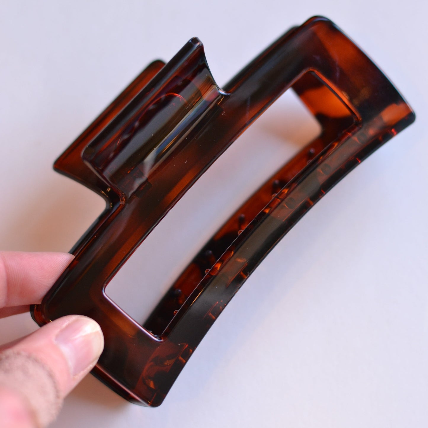 Love Lina | Betty JUMBO Hair Clip, Dark Brown Tortoise