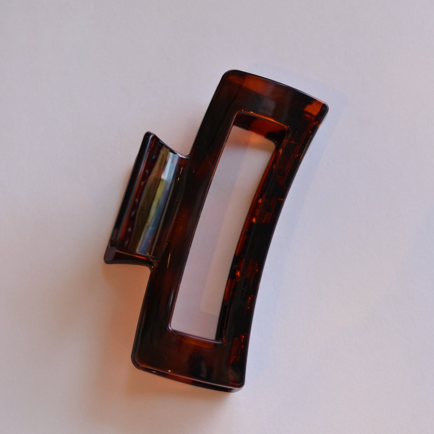 Love Lina | Betty JUMBO Hair Clip, Dark Brown Tortoise