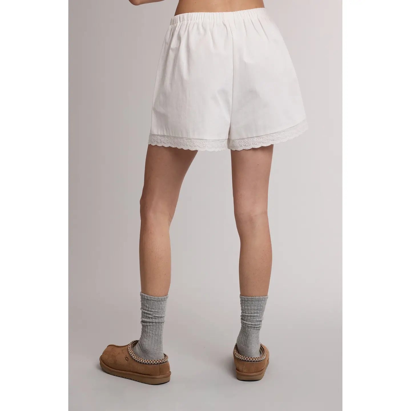 Wishlist | Lace Trim Drawstring Shorts