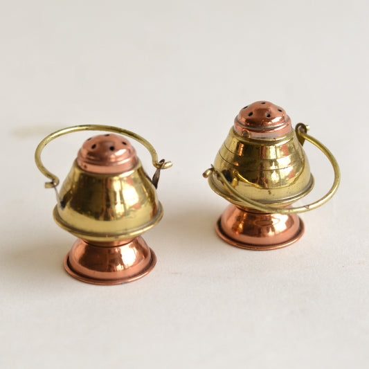Mini Japanese Copper Lantern Salt and Pepper Shakes