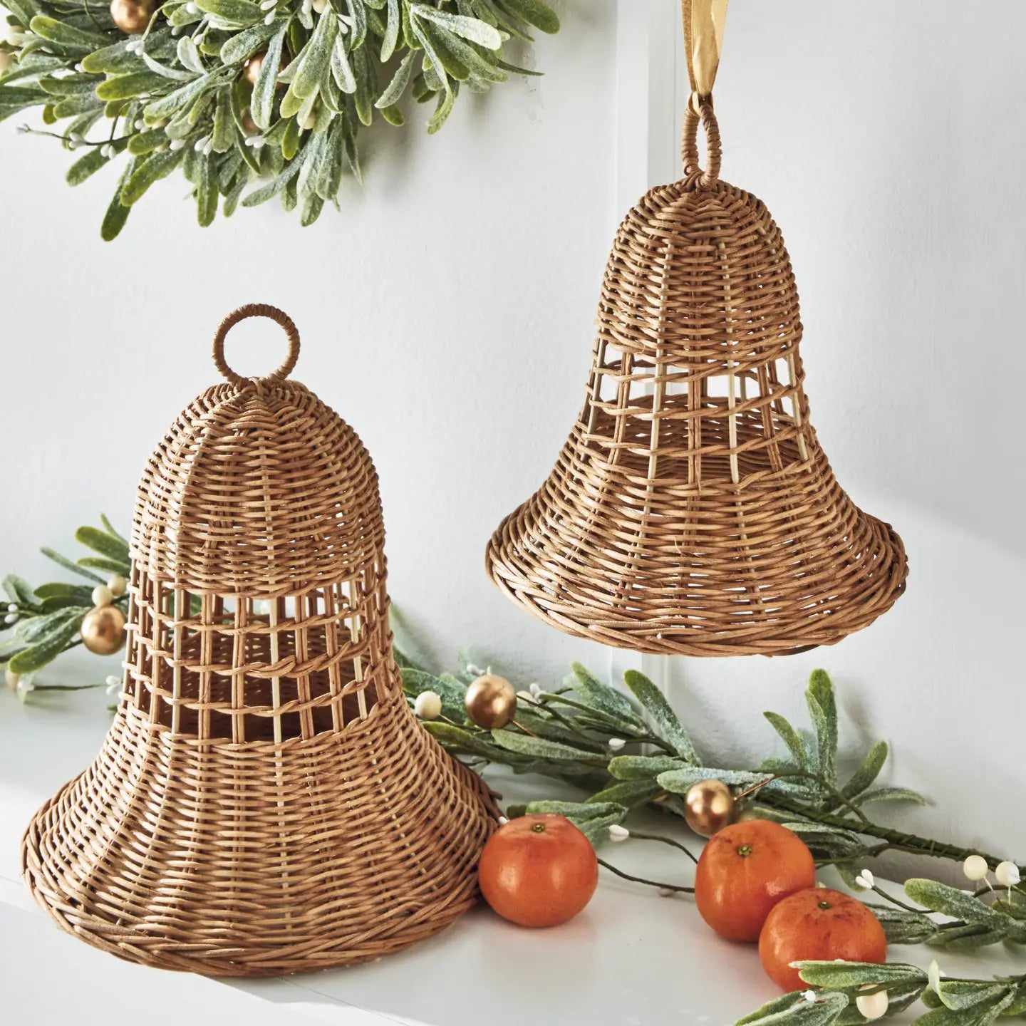 Holiday  | Christmas Rattan Bell, Small