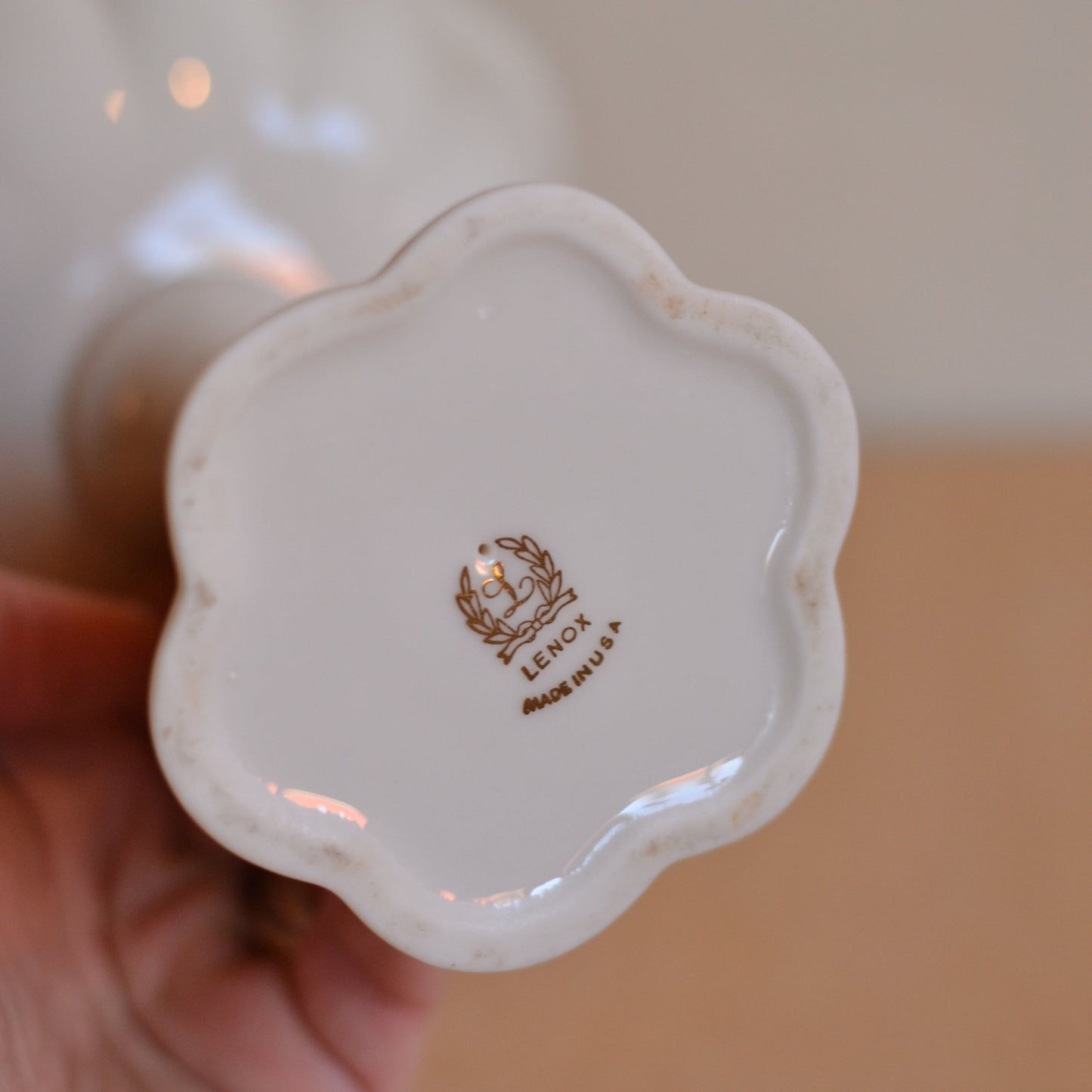 Cream Lenox Pedestal Bowl