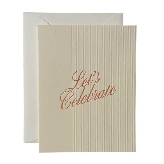 Jaymes Paper | Let's Celebrate Greeting Card