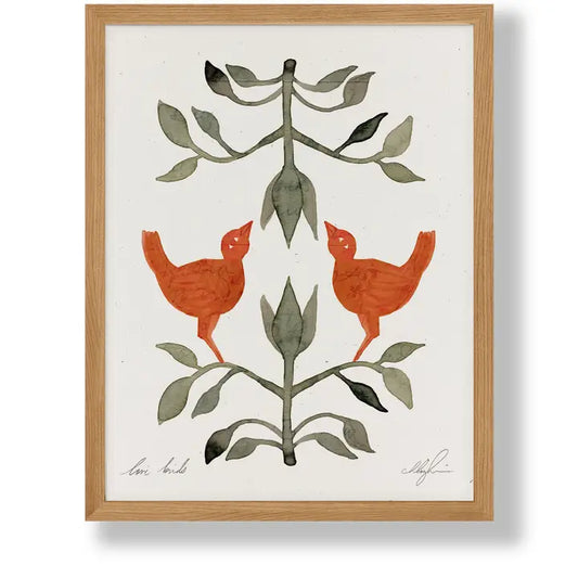 Cocoshalom | Love Birds, 8.5 x 11 Print