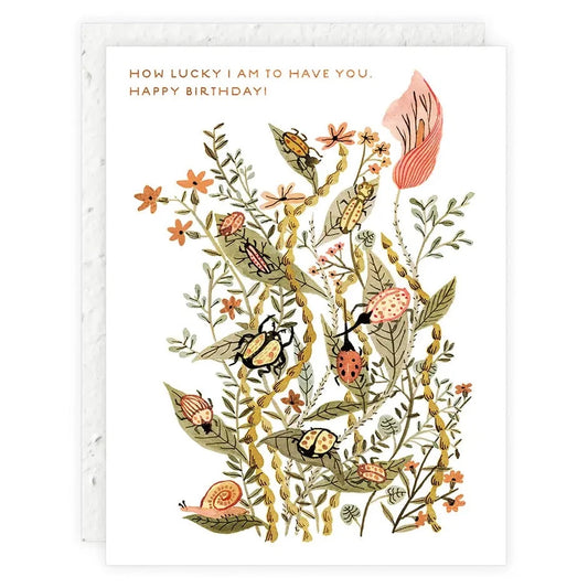 Seedlings | How Lucky I Am - Birthday Card