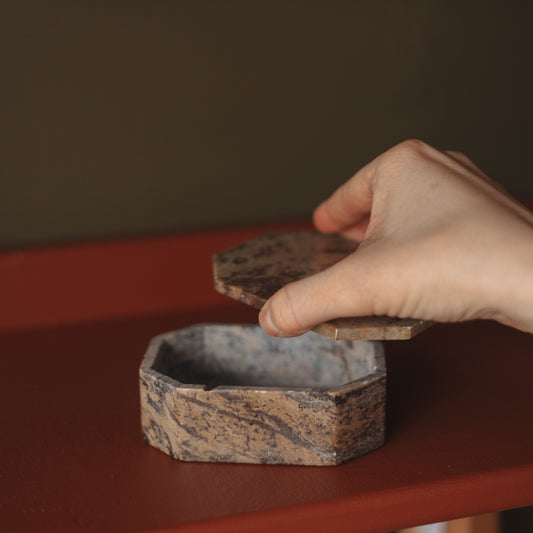 Rectangular Stone Trinket Box