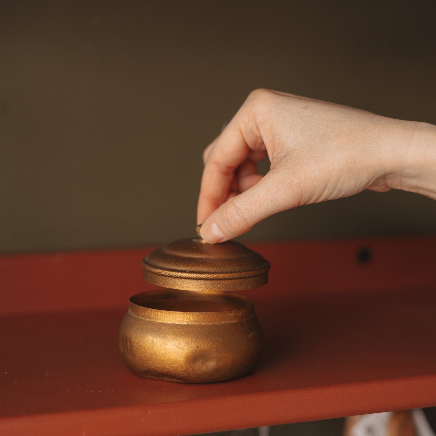 Vintage Lidded Medal Dish