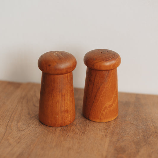 MCM Wooden Salt and Pepper Shakers
