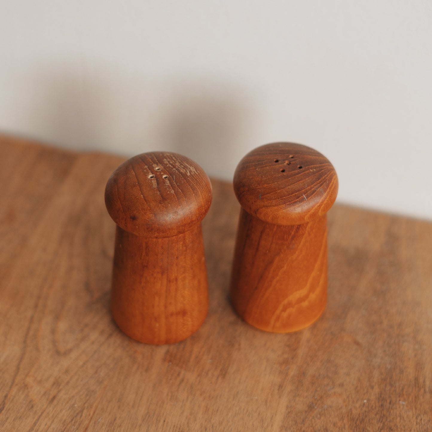 MCM Wooden Salt and Pepper Shakers
