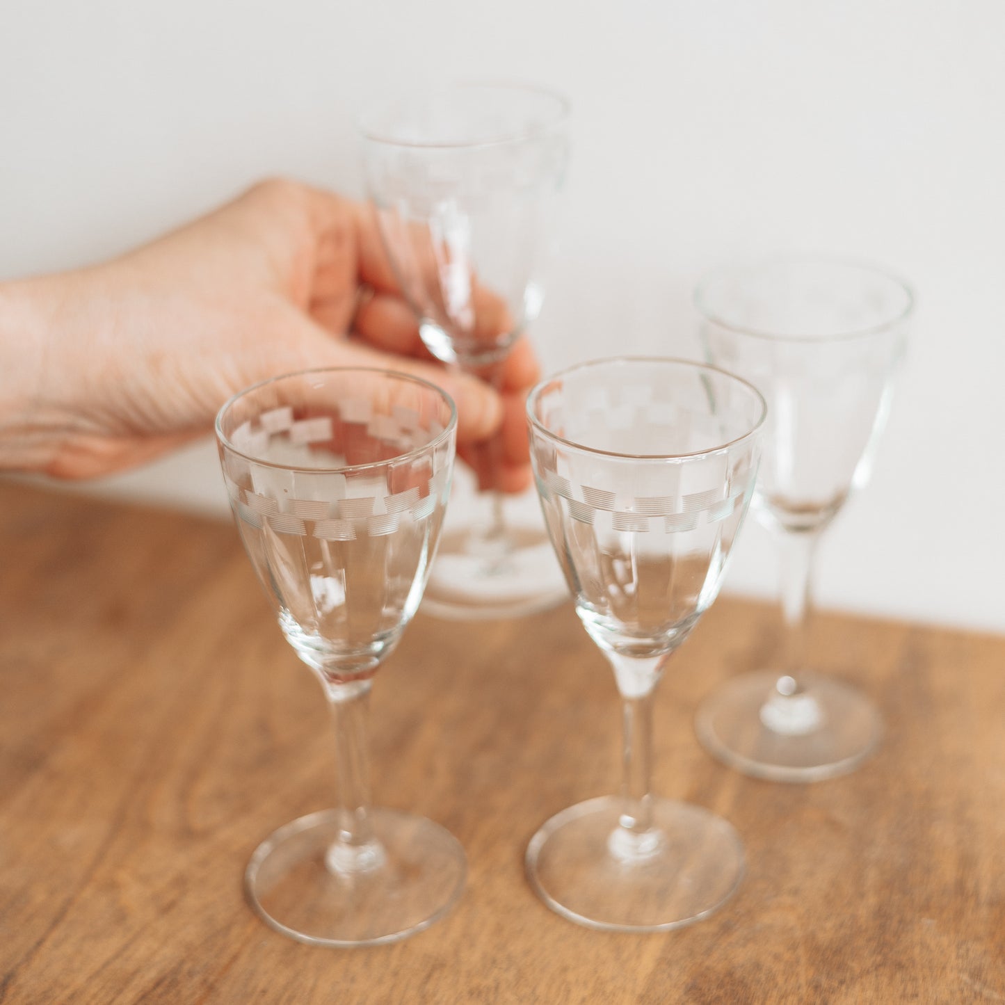 Small Stemmed Dessert Glasses, Set of 4