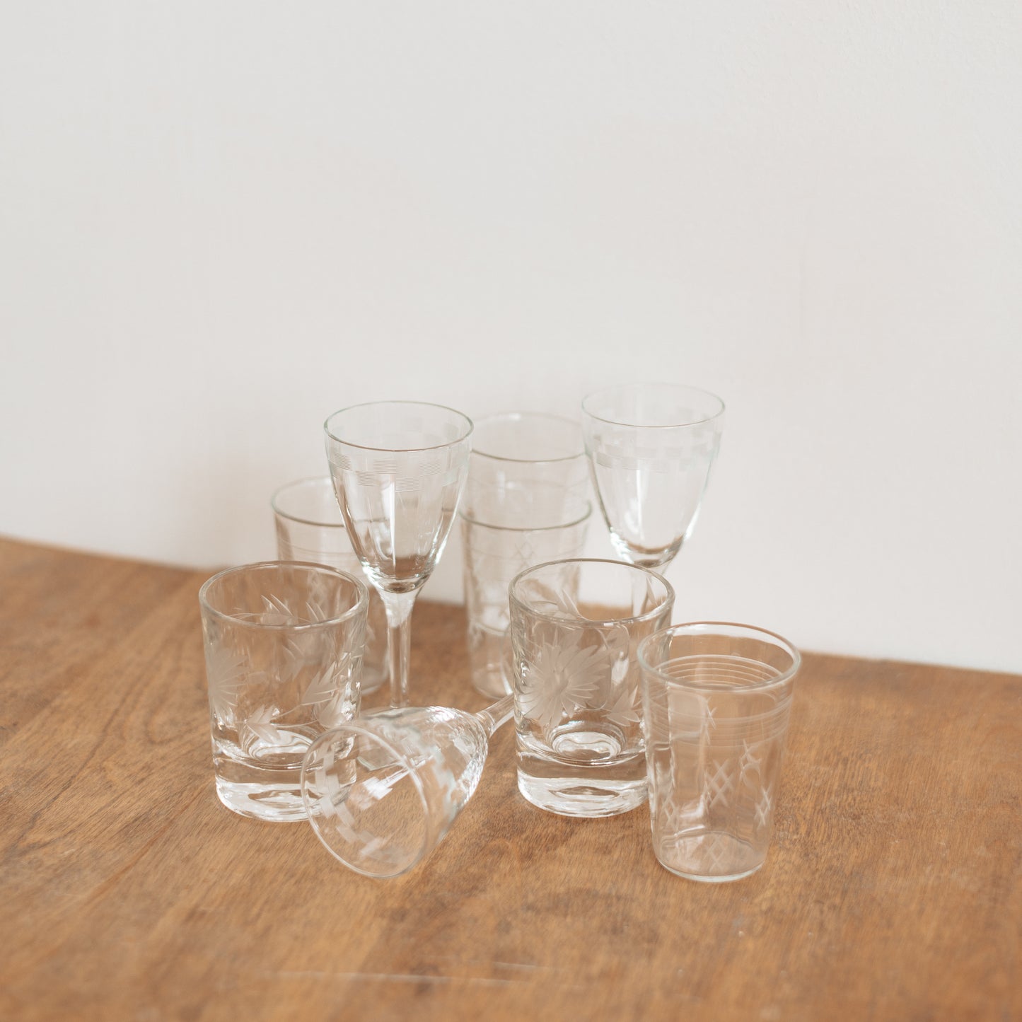 Small Stemmed Dessert Glasses, Set of 4