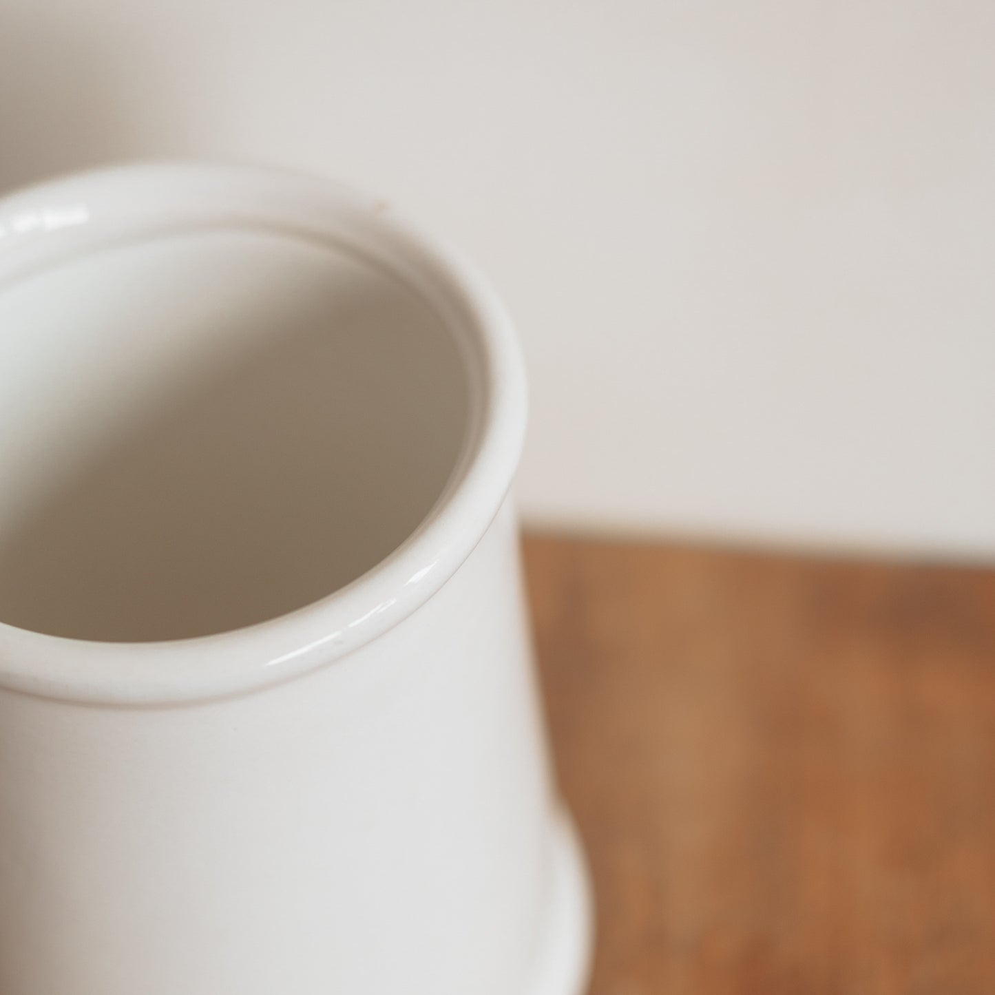 Large White Ceramic Utensil Crock