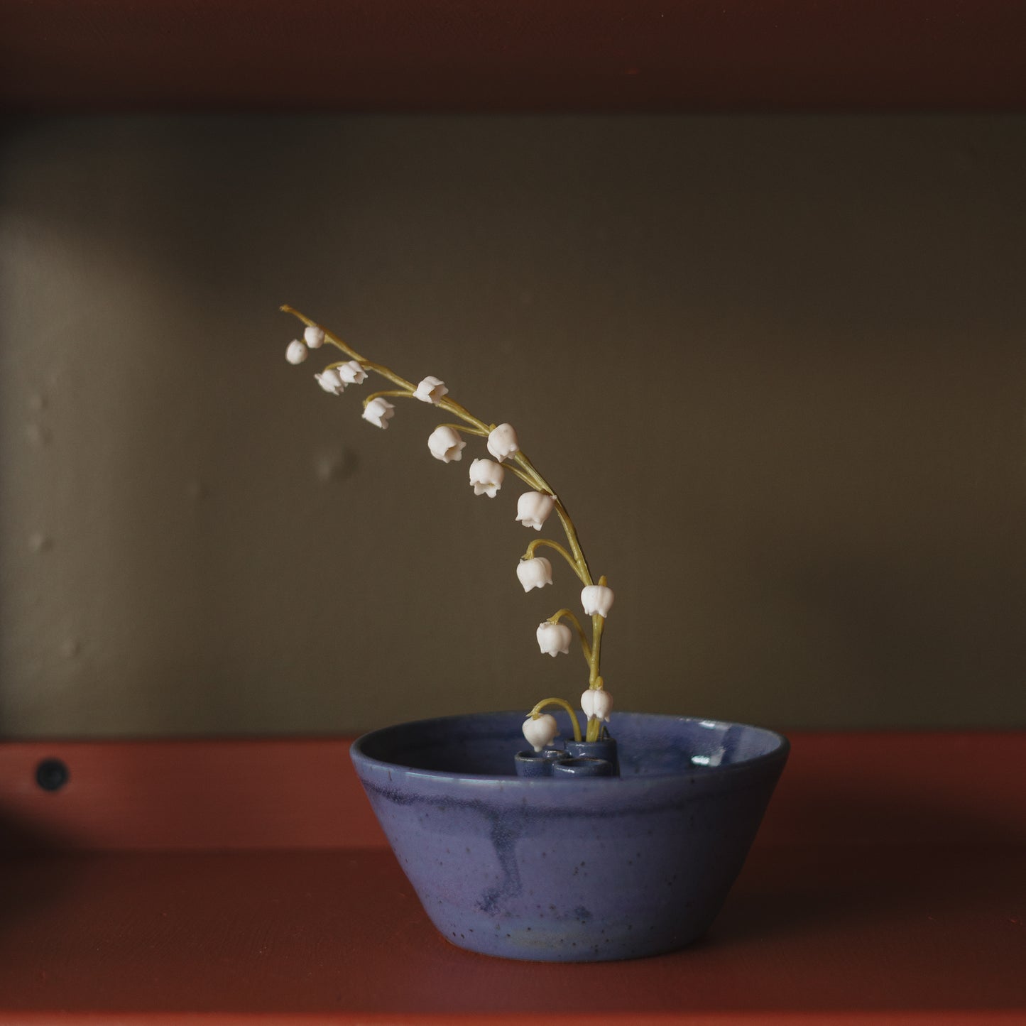 Indigo Blue Ikebana Studio Vase