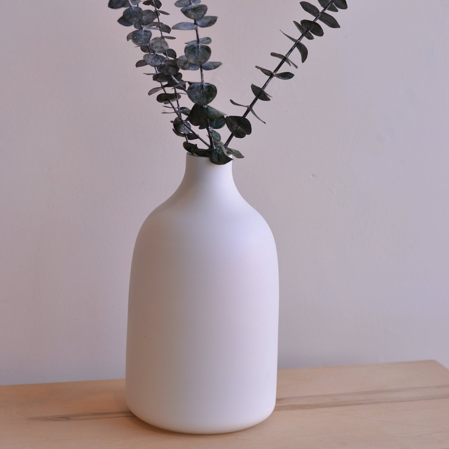 Dune Vases | White Matte Cylinder Vase