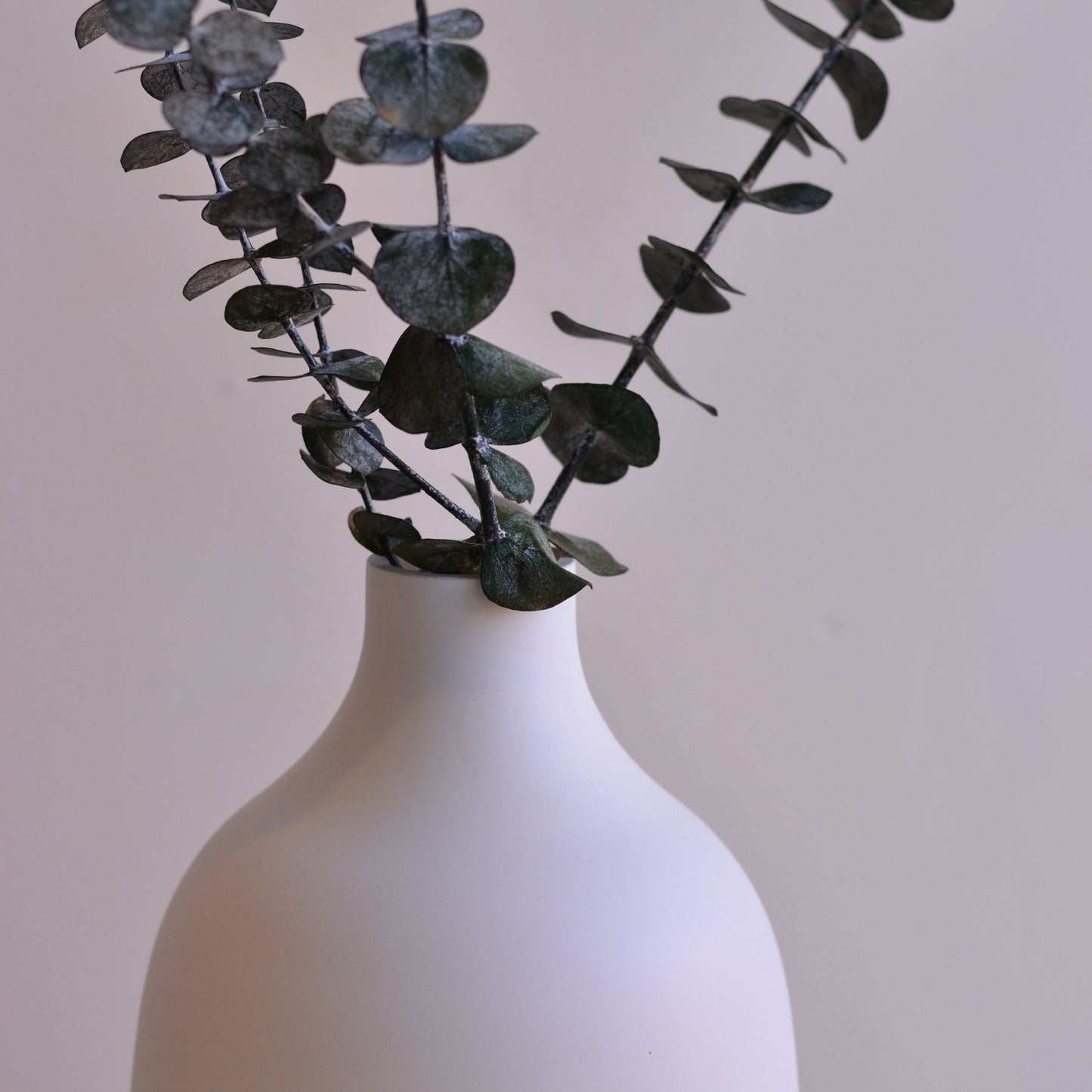 Dune Vases | White Matte Cylinder Vase