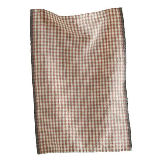 Tag | Cotton Check Dishtowel, Clay
