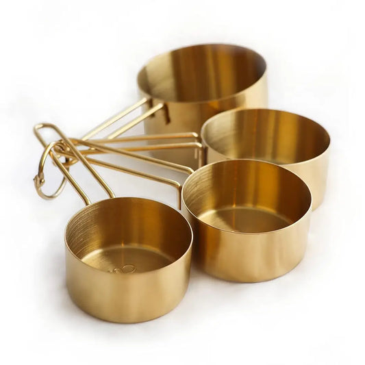Gold Stainless Measuring Cup Set
