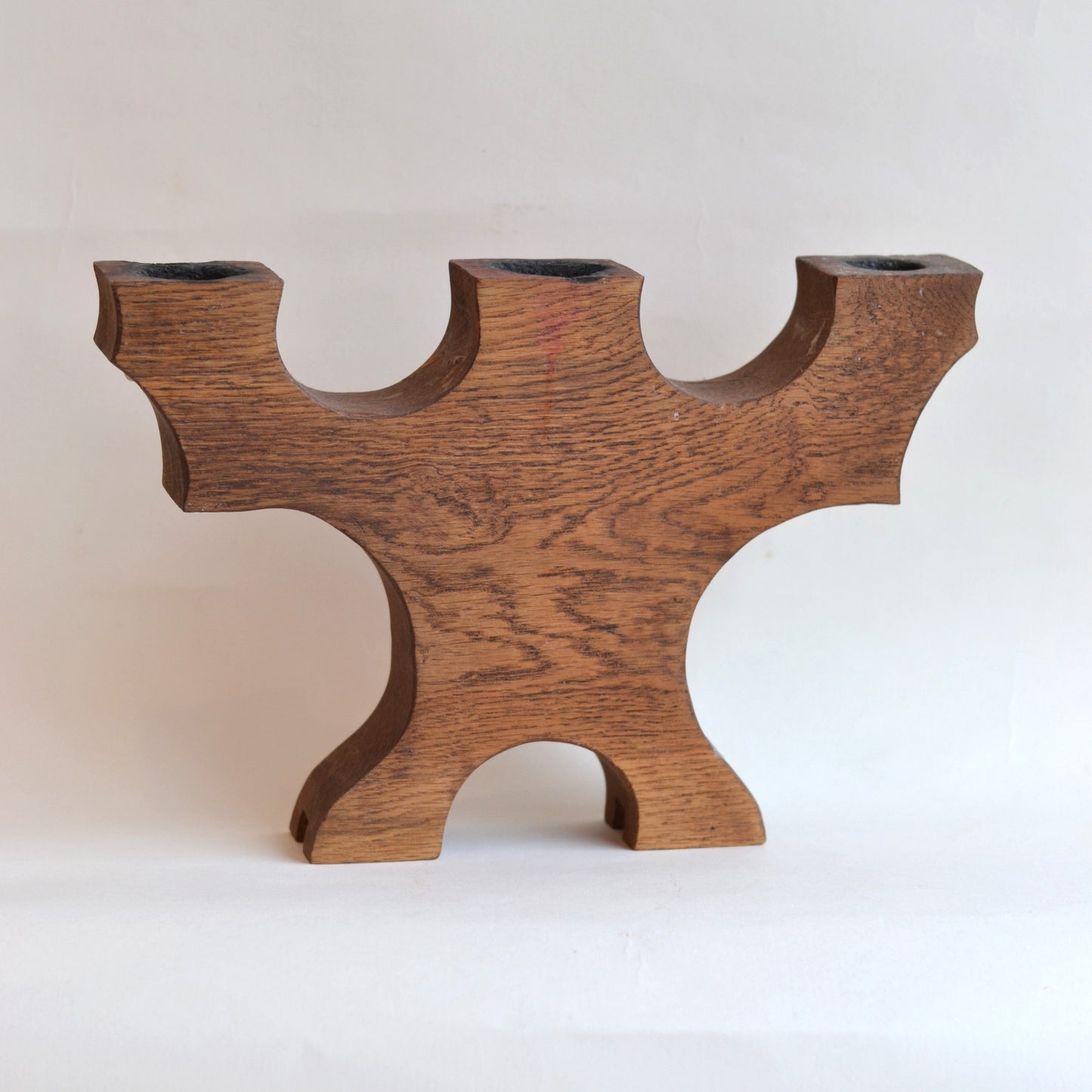 Medievalesque Wood Candelabra