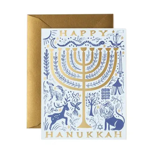 Rifle Paper Company | Twelve Tribes Menorah Card