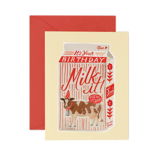 Rifle Paper Company | Milk It Birthday Card