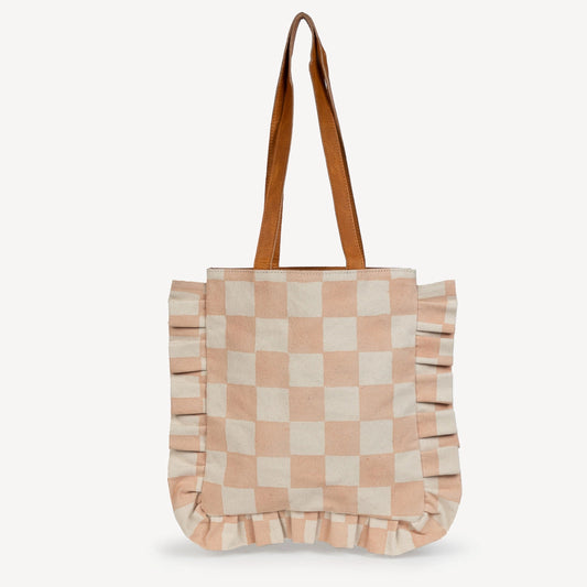 JOYN bags |The Momo Tote - Large Checkerboard Print