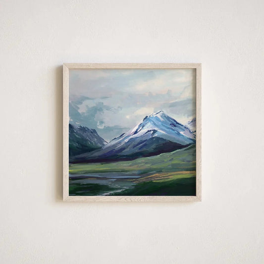 Beimborn Art |  Moonlit Mountain,  12x12