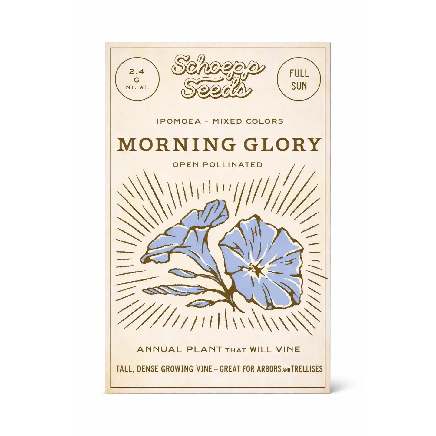 Schoepp Seeds | Morning Glory Heirloom Seed Packet