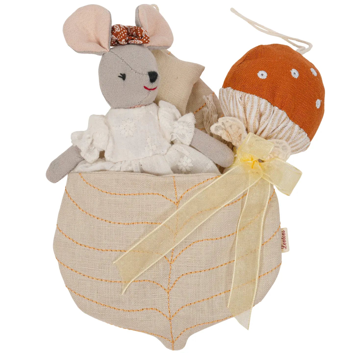 Levlovs | Mouse and Mushroom Wonder Forest Set, Mini Doll in Book Box