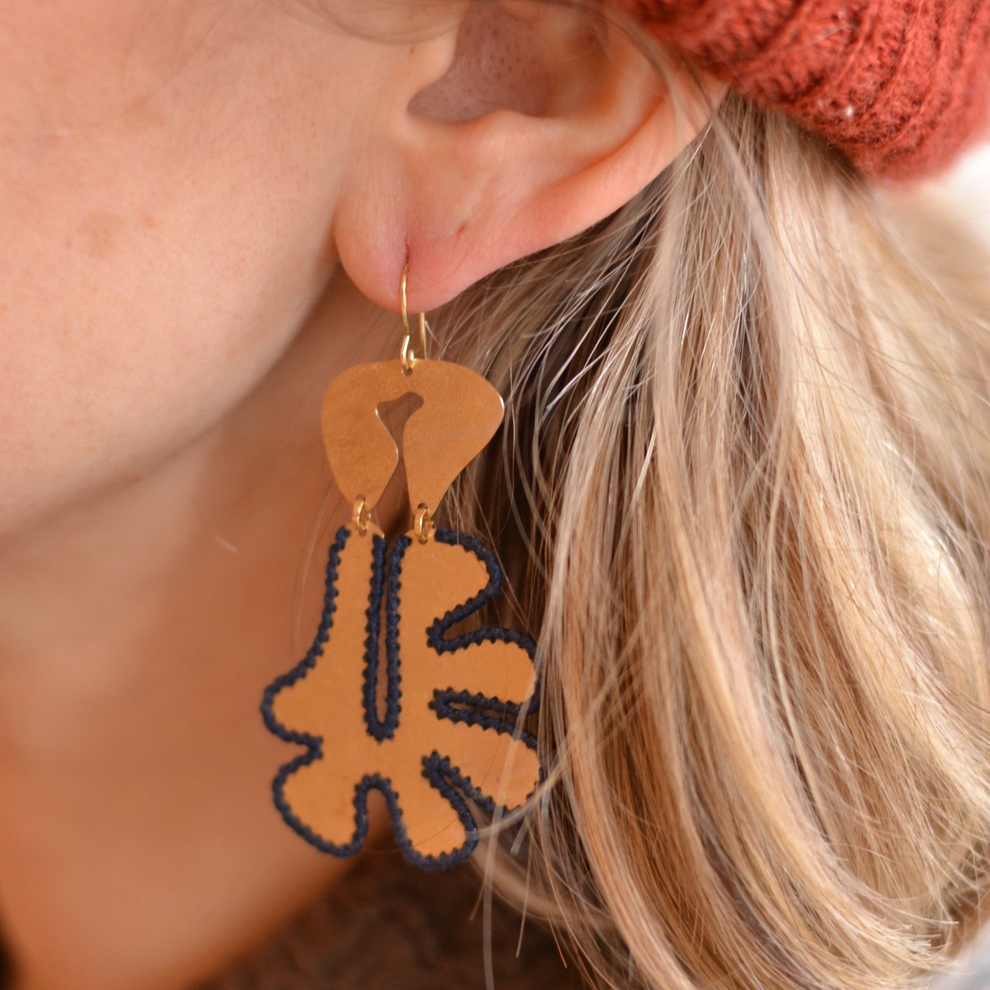 Gulushu | Muir Brass Earrings