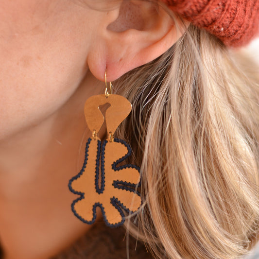 Gulushu | Muir Brass Earrings