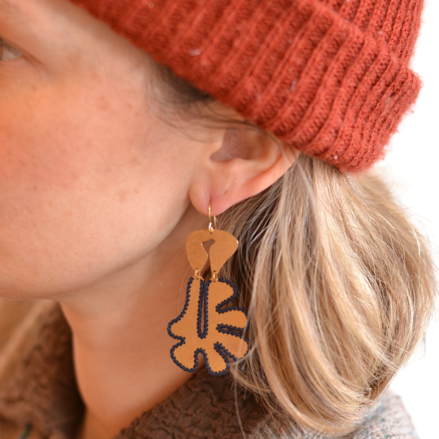 Gulushu | Muir Brass Earrings