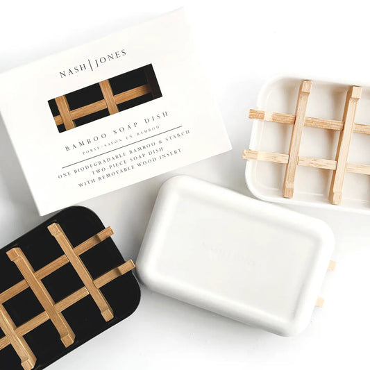 Nash And Jones | Bamboo Soap Dish, White