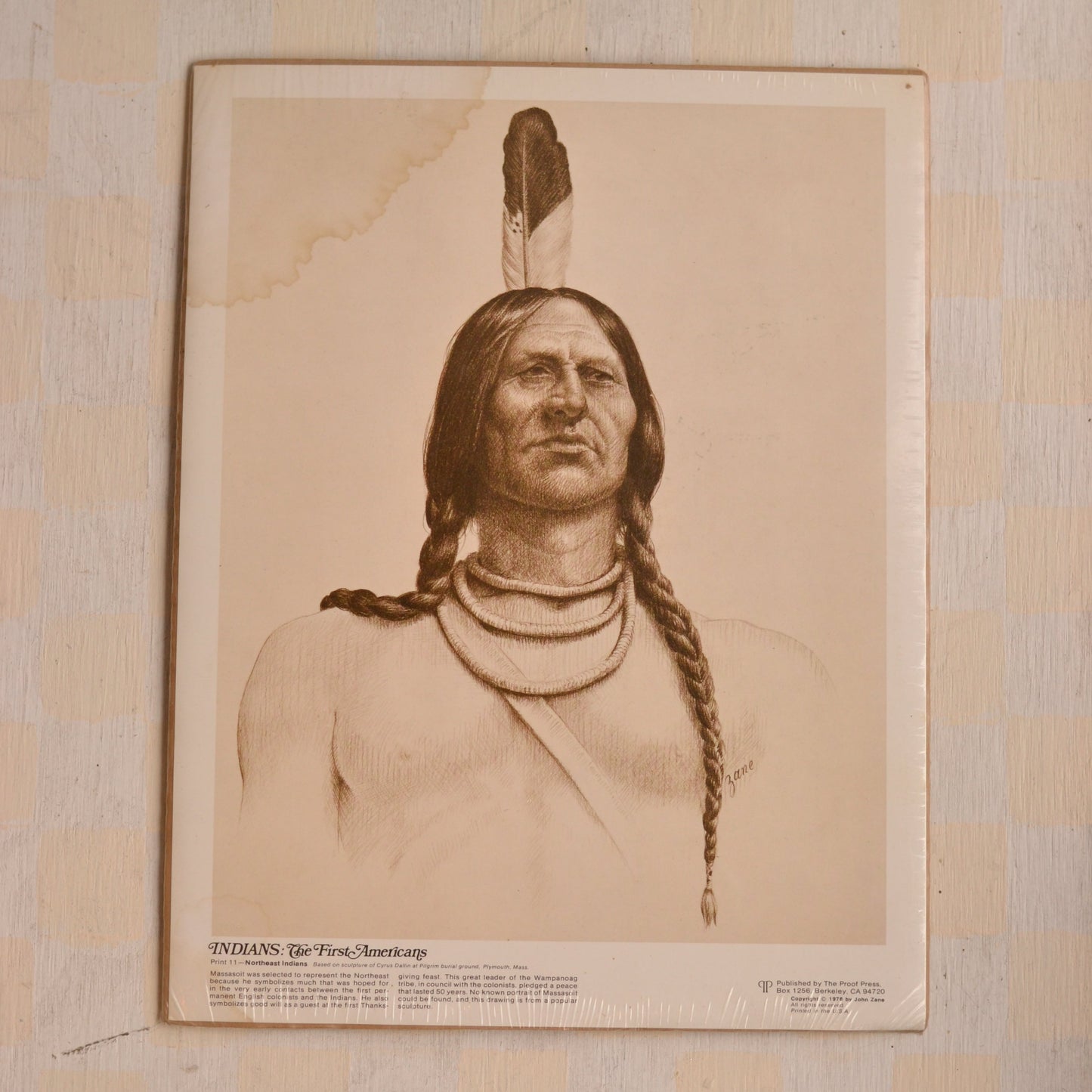 Vintage The First Americans Art Print, Northeast Indians