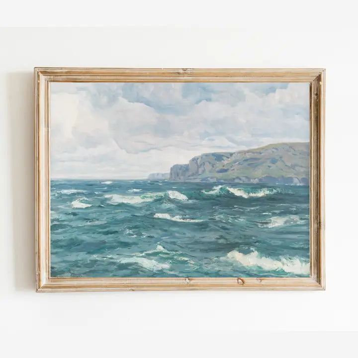 Sea to Skye | North Sea Coast Antique Art Print